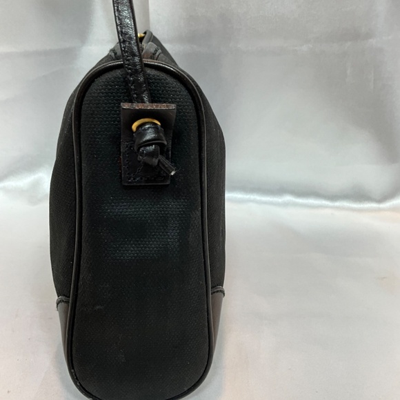 Fendi crossbody signature dark gray on black penguin stripe.  66-A2a - Picture 5 of 14